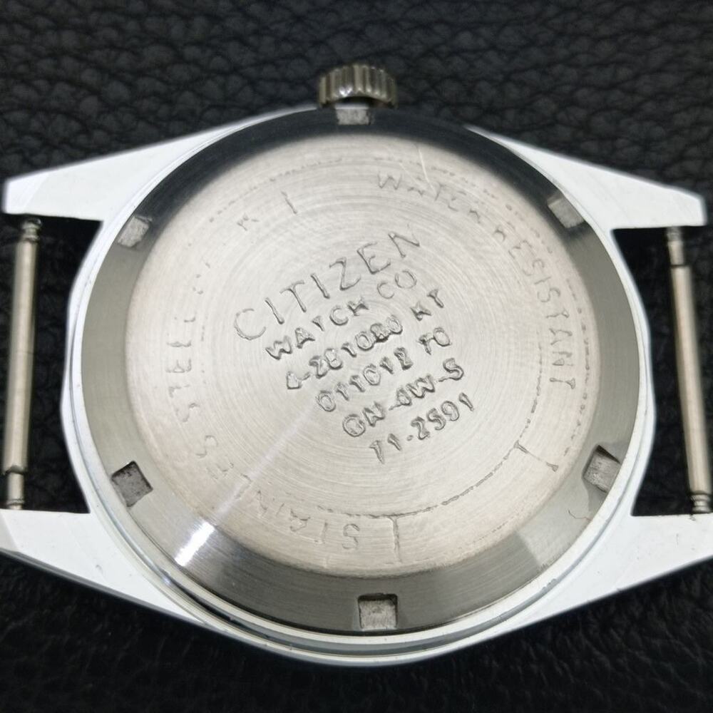 Vintage 1972 Disney Citizen Automatic Mens Silver Watch W/daydate & Blue accents - Picture 8 of 10